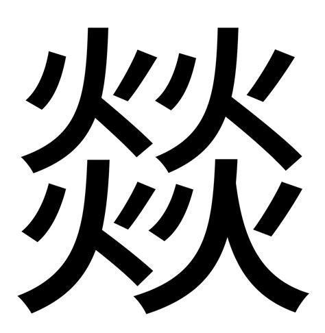 四個火字